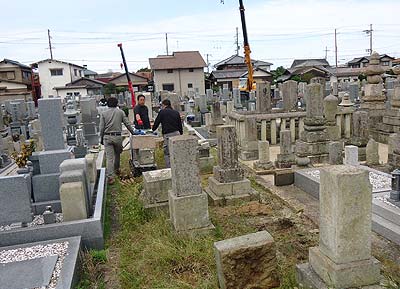 共同墓地の墓じまい